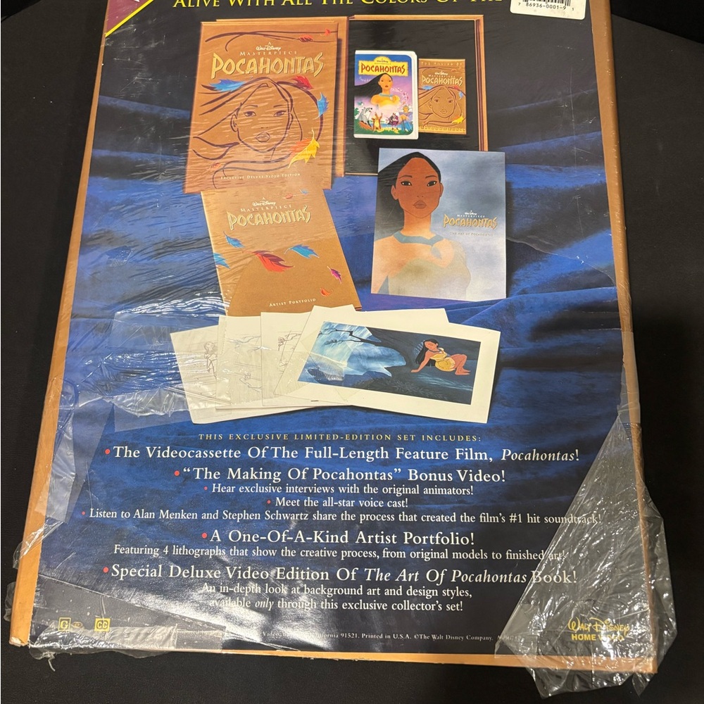 Disney Pocahontas exclusive collectors video edition